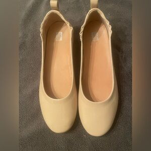 Fitflop Allegro Patent Taupe Ballerina Flats